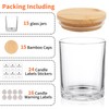 SUPMIND 15 Pack Glass Candle Jars, 7oz Clear Candle Containers