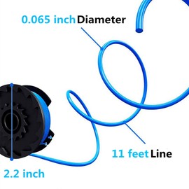 TURMIN Spool Trimmer 6 Pieces for Ryobi Grass Trimmer, Replacement Spool Trimmer Line Spool Autofeed Spool Trimmer Wire Set, Compatible with Ryobi One + AC14RL3A-18V 24V 40V Grass Trimmer