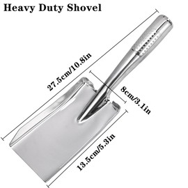 Garden Shovel Hand Trowel, Heavy Duty Stainless Steel Gardening Tools, Spade Shovel for Diligent Farmer Soil Planting Digging Transplanting