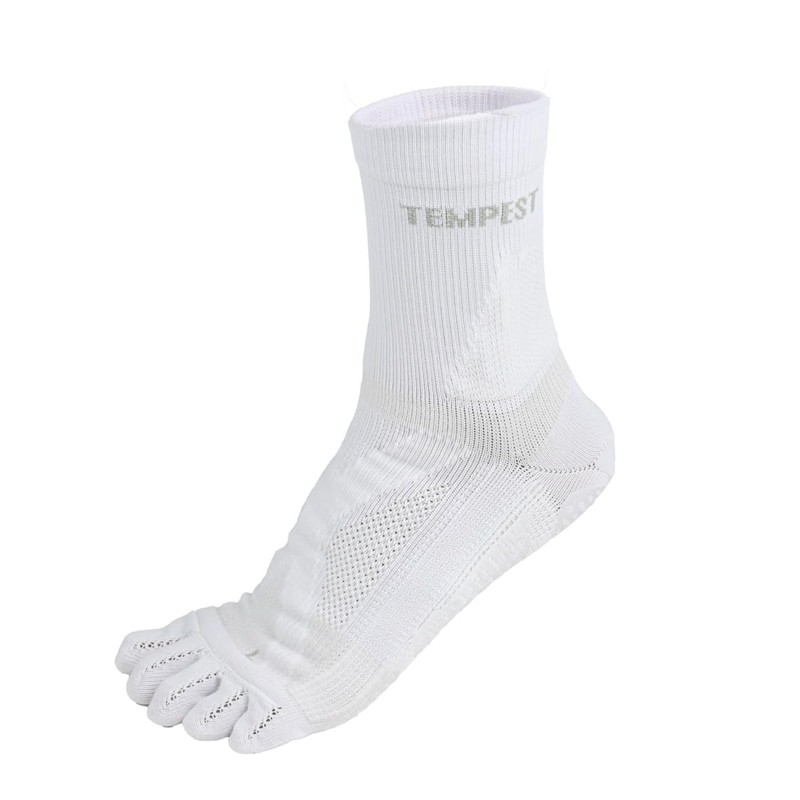 TEMPEST Five-Toe Socks with Grip - Non-Slip, American Football, Basketball,