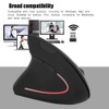 ASHATA Wireless Vertical Mouse, Left-Handed 2.4GHz Wireless USB Ergonomic Vertical