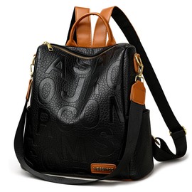 2XK-NOV Backpack Women's Elegant Women's Bags Large Shoulder Bags Modern City Backpack Waterproof Backpack Handbags Black Women Backpacks Backpack Women for Travel, Work, Dating, Shopping, black, One