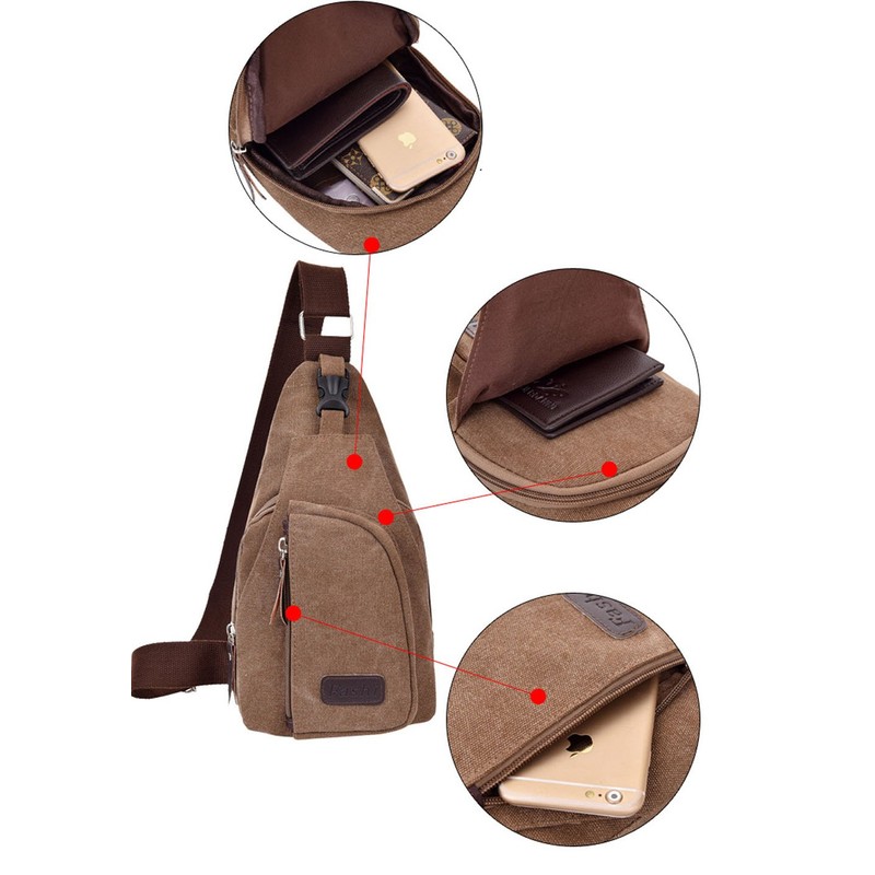 Zzfab Men’s Multi Functional Small Back Pack Grey