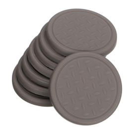 sourcing map 8Pcs Non-Slip Furniture Pads, 1.57" Round Anti Skid Rubber Caster Cups, Anti-Sliding Furniture Coasters, Anti Slide Floor Protectors Pads for Bed Couch Table (Brown)