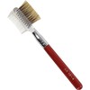 ARRS10-4 Kumano Brush Rokkakukan Sakurado, Eyebrow Brush & Comb, Raccoon-dyed