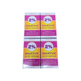 NYSA-9 4 Of 2 packs Salicylic Acid Serum 2%, Gentle BHA Face Exfoliator Exp 04/2026