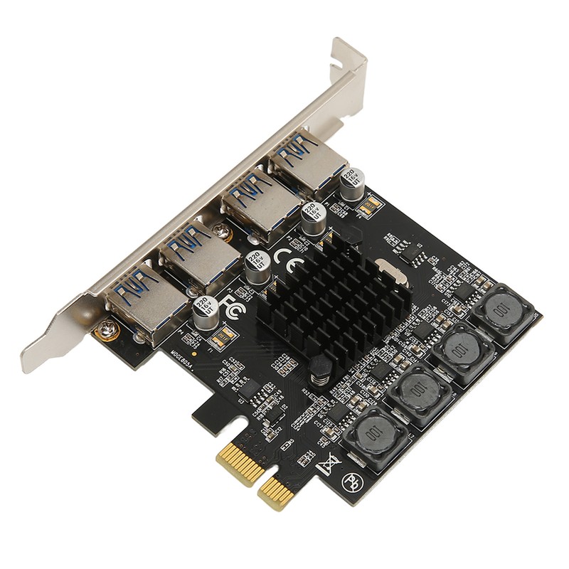 PCIE to USB Expansion Card 4 USB 3.0 Ports 5Gbps