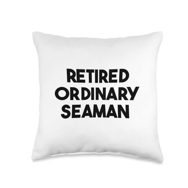 Retired Ordinary Seaman Throw Pillow, 16x16, Multicolor