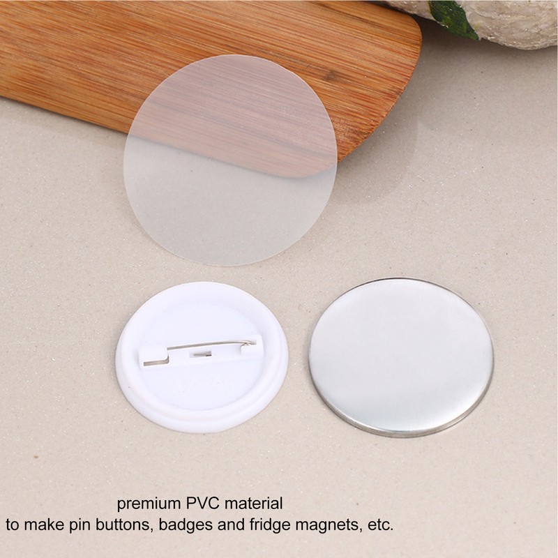 200Pcs Transparent Badge Film Protective Clear PVC Multi Purpose Badge