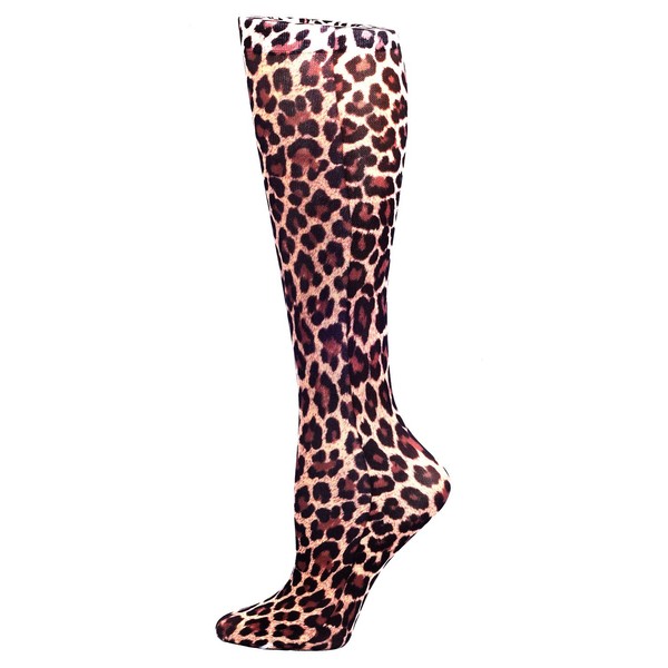 Celeste Stein Therapeutic Compression Socks, Hairy Leopard, 15-20 mmhg, 1 Pair