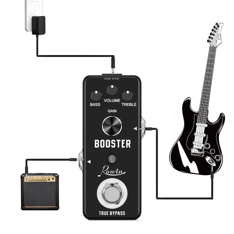 Rowin Distortion BOOSTER Guitar Effect Pedal LEF-318