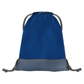 Baagl Boy’s Gym Bag, Waterproof Shoe Bag for Kids, School and Nursery Sports Bag, Sports Backpack, Gym Bag, blue