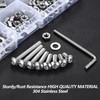 M5 Screws Set, 279 Pcs Nuts and Bolts Set, Hex
