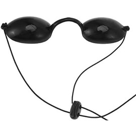 Protector Ocular Opaco Tpu Negro para Adultos, Adaptación Flexible Protección Uv, Diseño Opaco, Uso Exterior en Camping y Senderismo, Cobertura Máxima