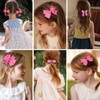 Everyday Hair Bows for Girls,12Pcs 3-Inch Hot Pink Boutique Grosgrain