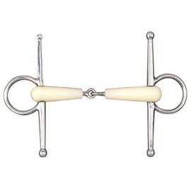 William Hunter Equestrian Flexi (happy mouth) Plastic Covered Full Cheek Jointed Snaffle Bit Size: 5 ½"
