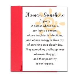Thank You Cards with Envelopes Thank You Gifts for Women Men Positive Affirmations Cards for Women Encouragement Cards Inspirational Cards Human Sunshine Motivational Cards for Women Mom Sister Friend