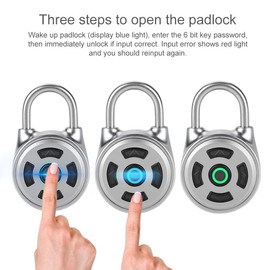 Bluetooth Padlock, Tangxi Intelligent Padlock, Keyless Padlock, Chip Lock Core, Bluetooth Lock, App Control for Front Door, Backpack, Gym, for Android/iOS Smart Lock