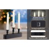 FESTIA Elegant Battery Operated Window Candelabra with Timer - 3