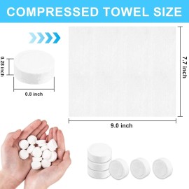 220 Pcs Portable Compressed Towel Tablets for Face,Facial Coin Tissue for Travel