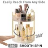 Asayuee 360 Rotating Makeup Organizer,2 Tier Large Capacity Make Up