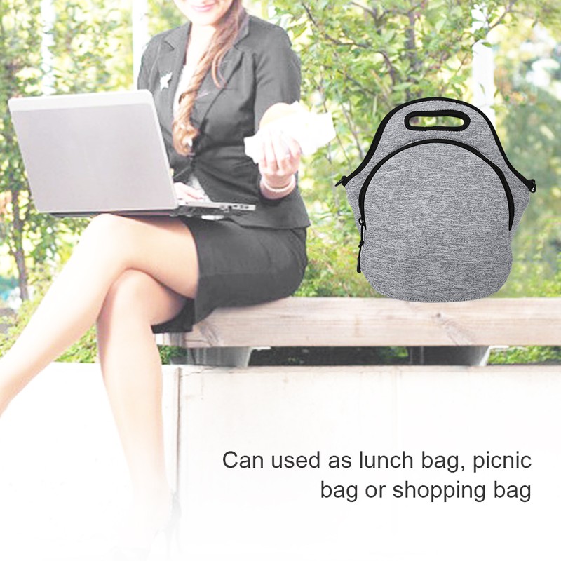 Neoprene Shoulder Strap Sports Bag Insulation Lunch Food Bag for