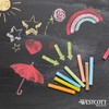 Westcott Chalk Pack of 12 Colourful | Pack of 12