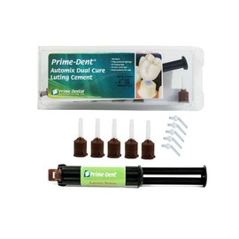 Prime Dental 100-101 Resin Luting Cement Dual Cure Automix Syringe Kit A2 10 Gm