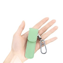 Pleteffect Ear Cleaner, Ear Cleaning Master—Earwax Cleaner Tool Set, Ear Cleaner Earwax Removal Tool, Household Stainless Steel Ear Pick 6-Piece Set with Portable Keychain PU Leather Case (Pink)