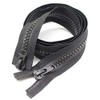 MebuZip 90 cm #10 Zip Plastic 2 Way Separable Black