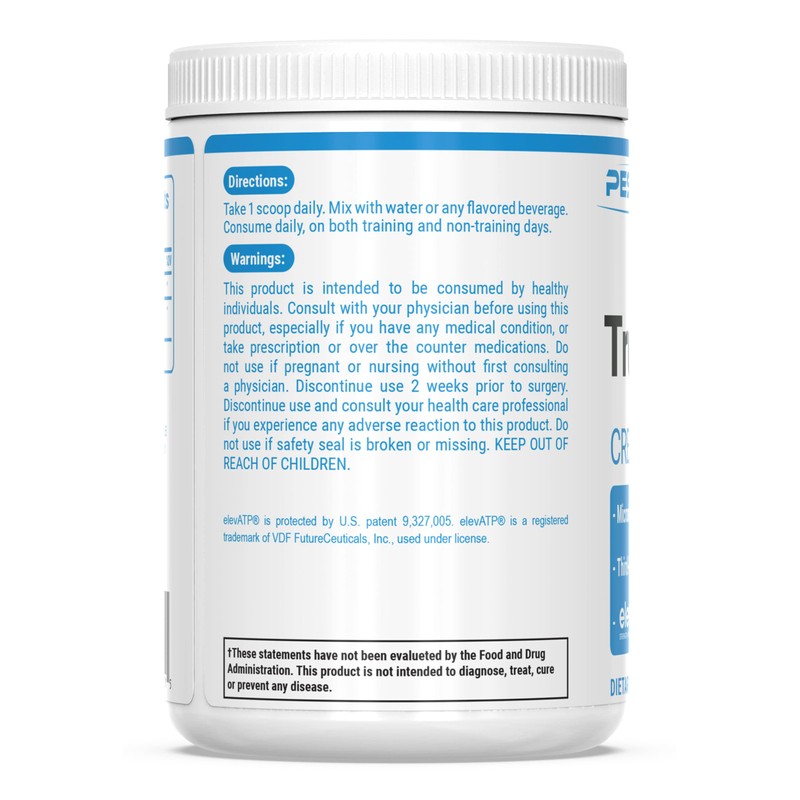 PEScience TruCreatine+, Pure Creatine Monohydrate and ElevATP Powder, 90 Servings