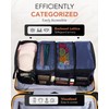 Vokelater Suitcase Organizer, Travel Luggage Organizer Hanging Shelves Packing Cube