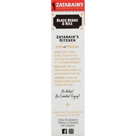 Zatarain's Black Beans and Rice Mix, 7 Ounces - Pack of 4