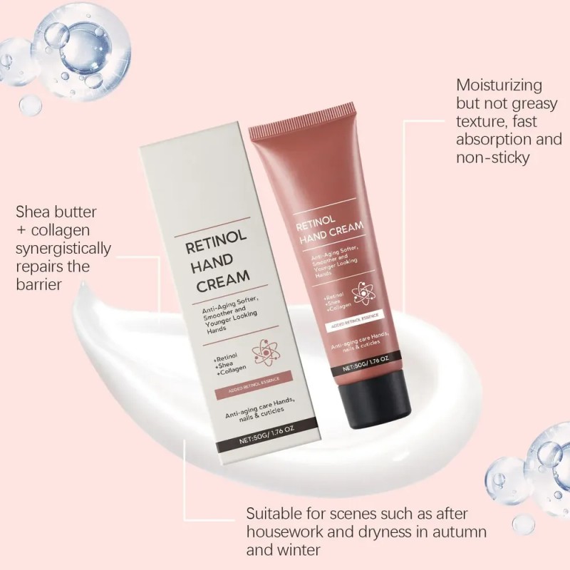 Crema De Manos Con Retinol 50g - Antiarrugas, Reparadora