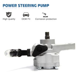 Power Steering Pump Replacement Compatible with 2003-2007 Honda Accord 3.0L (not for 2.4L), 2003-2006 Acura MDX With Replace OE Part # 21-5349, 56110-RCA-A01, 56110-RCA-A02,06561-RCA-505RM