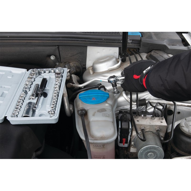 Performance Tool W1173 SAE/Metric 40-Piece SAE and Metric Socket Set,