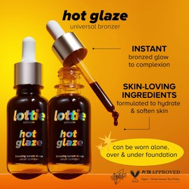 Lottie London Hot Glaze in Bronze Universal Bronzing Drops, Tinted Bronzing...
