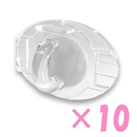 For Ceilings! No Drilling Required! Decorative Hooks for Smooth Surfaces 5.3 oz (150 g), Pack of 10 [Click Post Services]