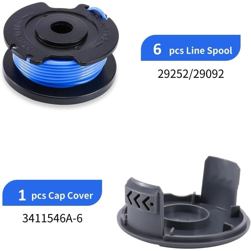 A ANLEOLIFE Hart Spools .065 6 Pack For Auto Feed