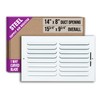 Fits 14x8 Duct Opening 1 Way Fixed Curved Blade Air