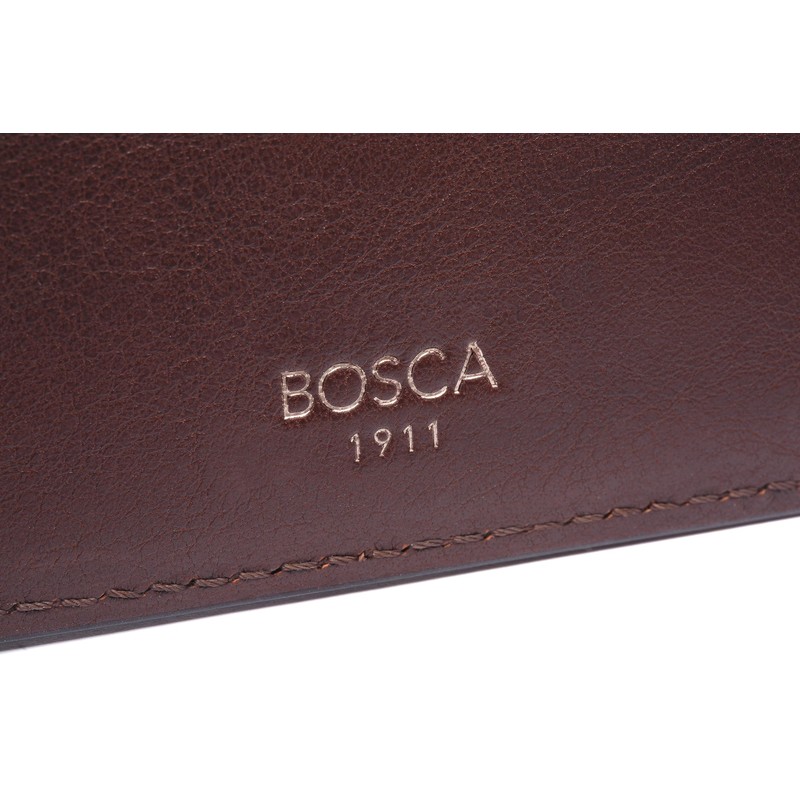 Bosca Navayo Slim 10 Pocket Wallet w/Removeable Flip I.D Passcase