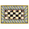MACKENZIE-CHILDS Washable Rug, Decorative Indoor Rug, 2' x 3', Purple-and-Green