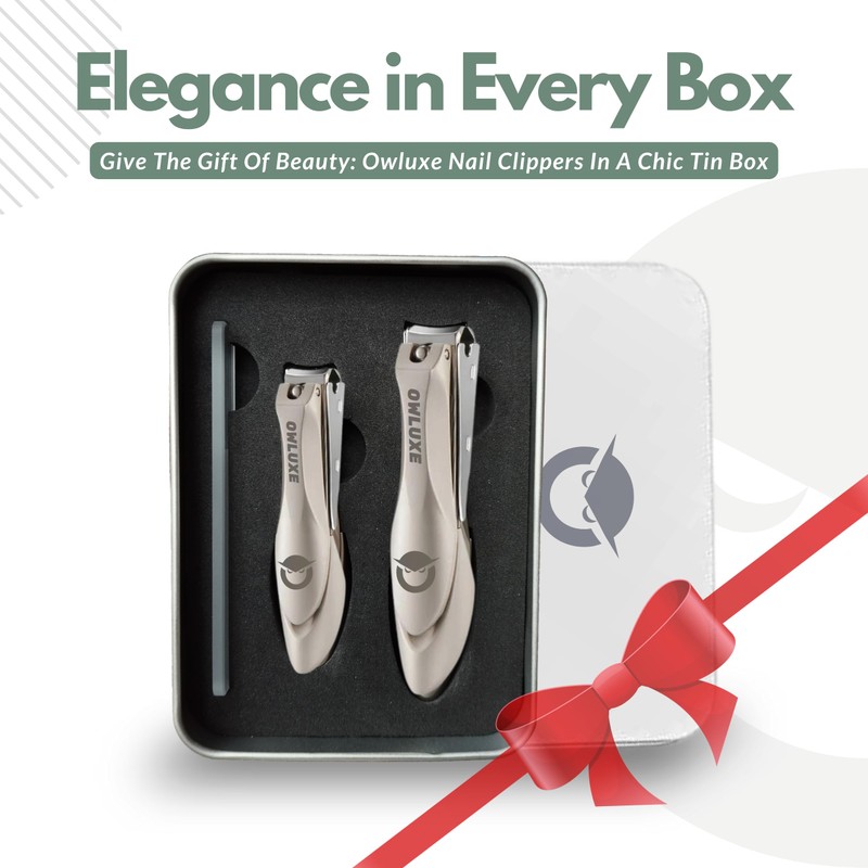 Heavy Duty Nail Clippers Set with Catcher - Wide Jaw