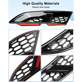 Front Fog Lamp Inlet Cover Fit for Toyota Land Cruiser 250 J250 Series / LC250, including 1958 Edition 2024-2025, Anti Clogging Debris Interception Appearance Upgrade, 2Pcs