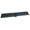 Compotite Linear Drain Body Black ABS Linear Shower Drain 42