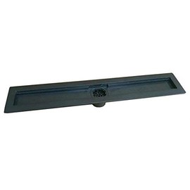 Compotite Linear Drain Body Black ABS Linear Shower Drain 42 Inch
