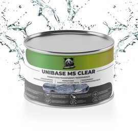 PandaCoat Unibase MS Clear - Crystal Clear, Invisible, One Layer - Ideal for Bathrooms, Kitchens, Windows, Aquariums, Garden Furniture, Roofs, DIY Projects - Flexible, Durable, UV Resistant (200g)