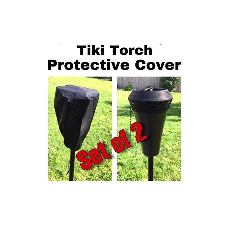 Tiki Torch Cover - Set of 2/Black