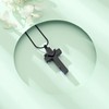 Cross Urn Necklace for Men Women Stainless Steel Memorial Cremation