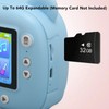 Instant Camera 2.4in IPS Screen Dual 24MP Camera USB Charge